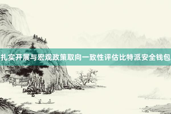 扎实开展与宏观政策取向一致性评估比特派安全钱包