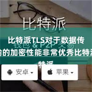 比特派TLS对于数据传输的加密性能非常优秀比特派