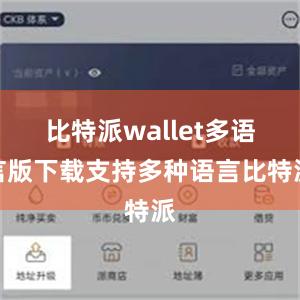 比特派wallet多语言版下载支持多种语言比特派